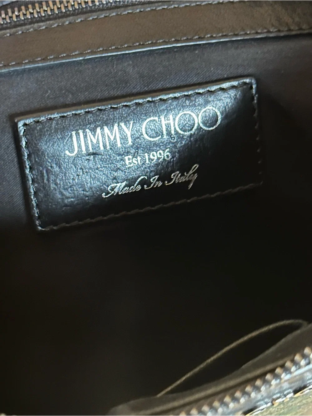 Jimmy Choo Oversized Camouflage Leather Clutch